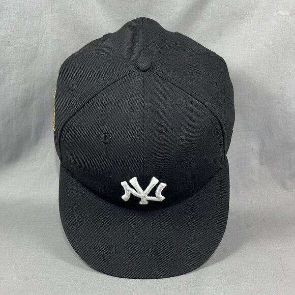 New Era New York Yankees MLB Fitted 8 Hat Cap 59fifty Black Baseball Roses Mens - Picture 8 of 16
